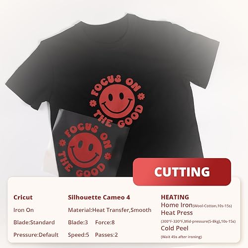 Miniatura 7 de HTVRONT Rollo de vinilo de transferencia de calor de 12 pulgadas x 10 pies, rollo de vinilo 3D Puff HTV de 12 pulgadas x 10 pies, vinilo de