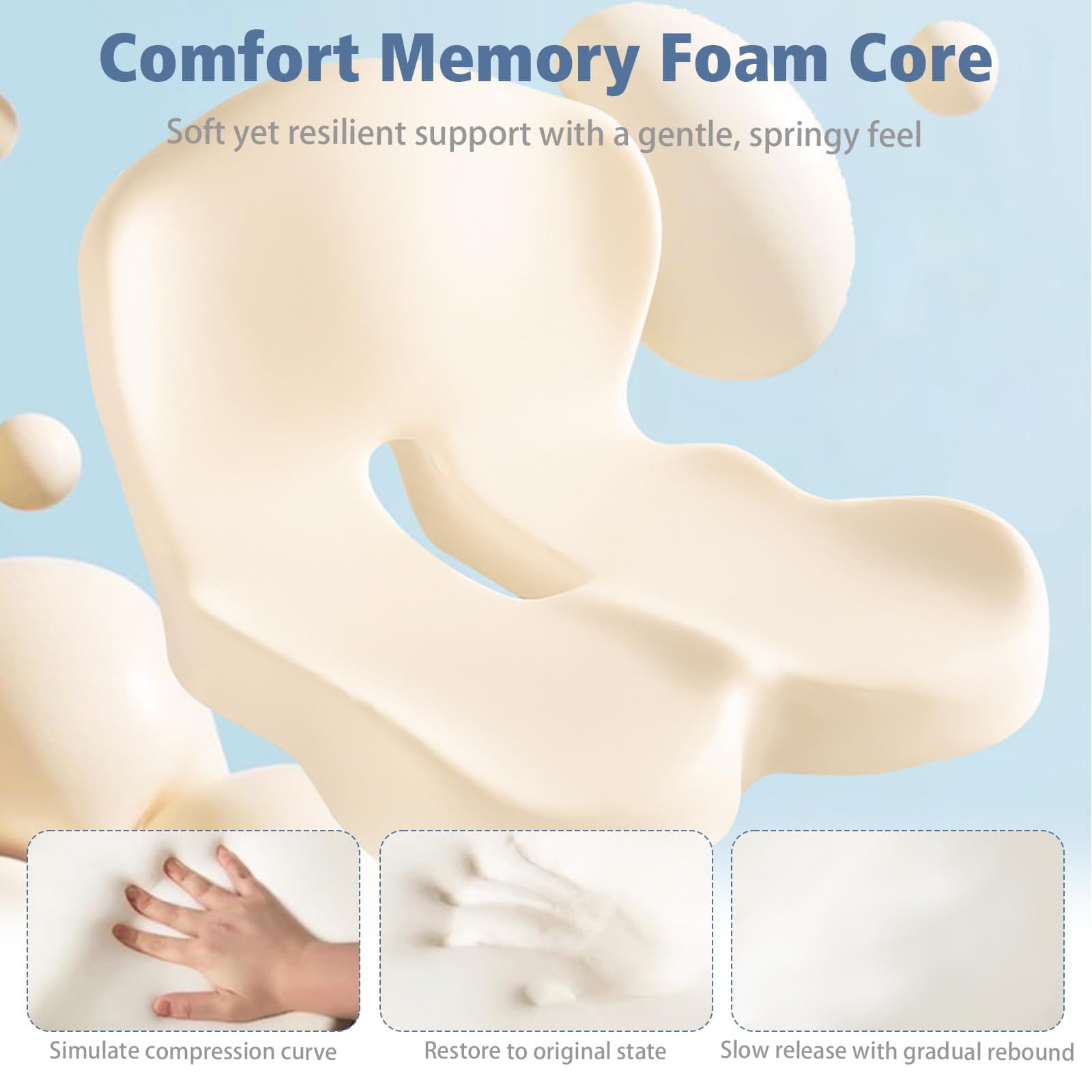 Cojin Antiescaras Cojin Silla Oficina Cojin Lumbar Silla Oficina Cojines Sillas Cocina Cojines Sofa Cojin Ergonomico CojíN OrtopéDico con Respaldo Grey