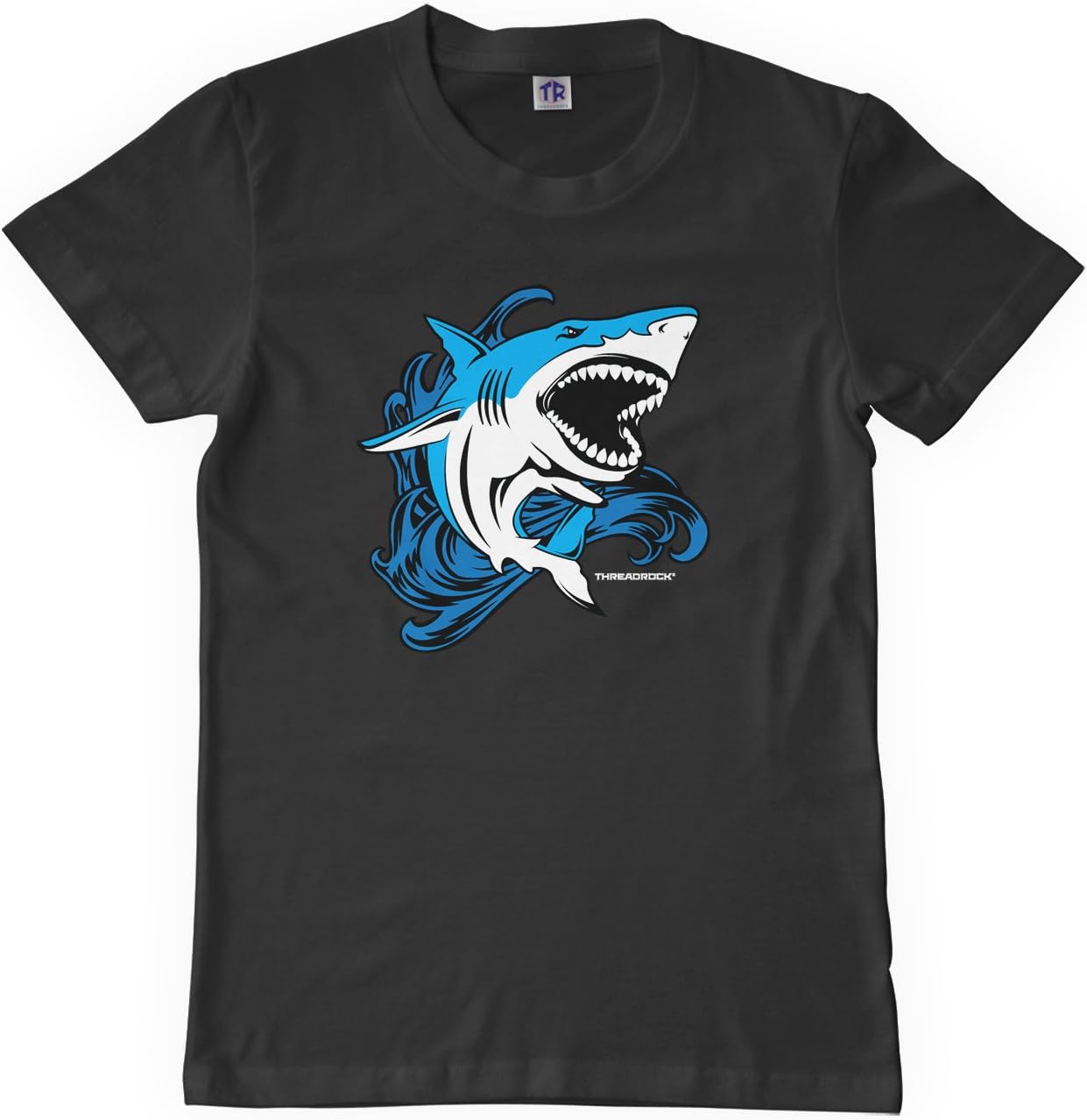 Threadrock Big Girls' Shark Youth T-Shirt
