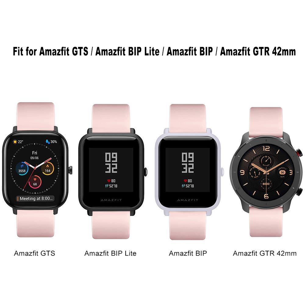 YASPARK Correa para Amazfit GTS Pulsera 20mm Silicona Suave Reemplazar Banda para Amazfit GTR 42mm GTS 2 GTS 2 Mini GTS 2e GTS 3 Bip Bip Lite Bip S Bip U Bip U Pro