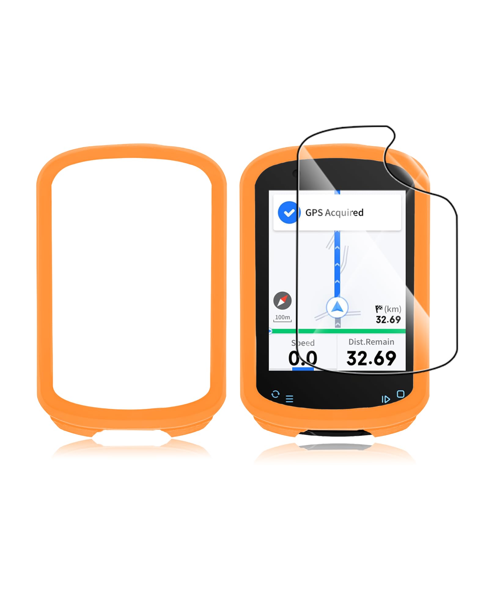 Cover Geoid CC600 GPS per computer da bicicletta, custodia in silicone con protezione morbida per lo schermo, antiurto, delicata sulla pelle e impermeabile