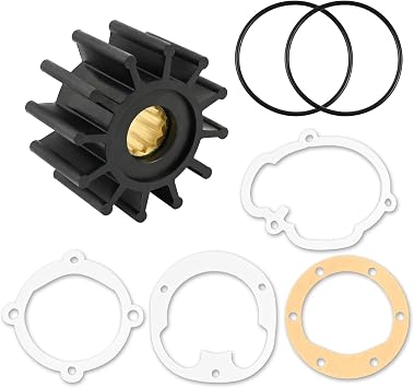 2-1/4" 21951346 Water pump impeller compatible with Volvo Penta 825940, 860203 4.3L 5.0L 5.7L and more ,compatible with Johnson 09-1027B, 09-1027B.compatible with Sierra 18-3081 129470-42530