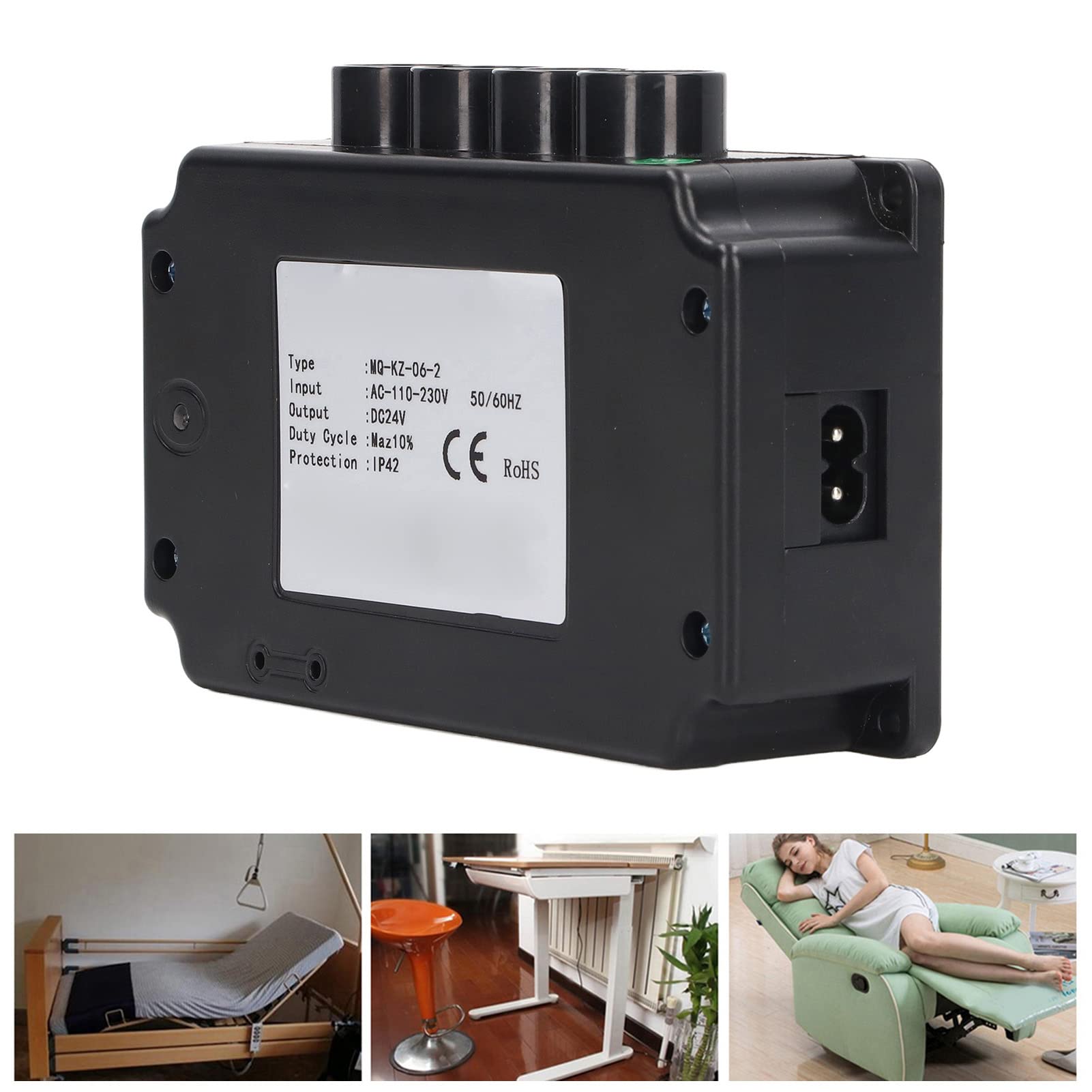 Elektrischer Aktuator-Controller, Linearmotor für Smart Home, AC-Wandschränke, Klappbetten, Theken, Büro-Hubtische (DC24V EU-Stecker)