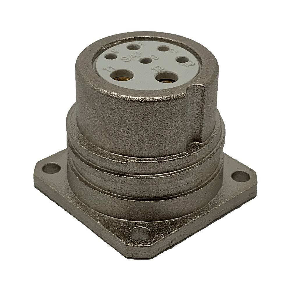 CEEP 920227X000S000 Circular Connector, Receptacle, 27X Insulator, Female, Panel Mount, Nickel Finish