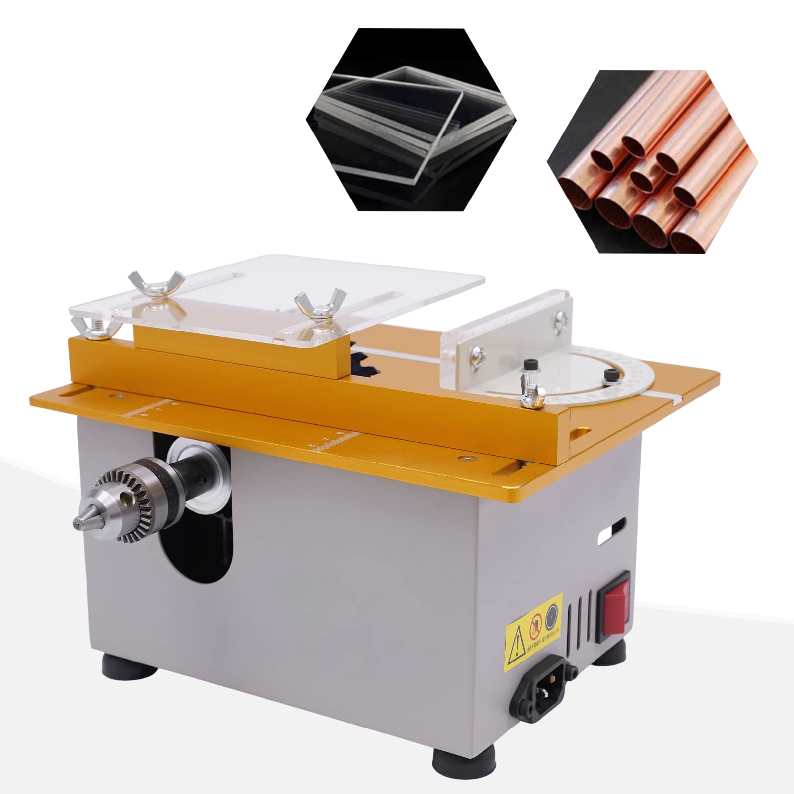 Mini sega circolare professionale da 300 W, lama per sega circolare sollevabile multifunzione, con mitra, per taglio, lucidatura, intaglio, punzonatura, metallo, giada plastica