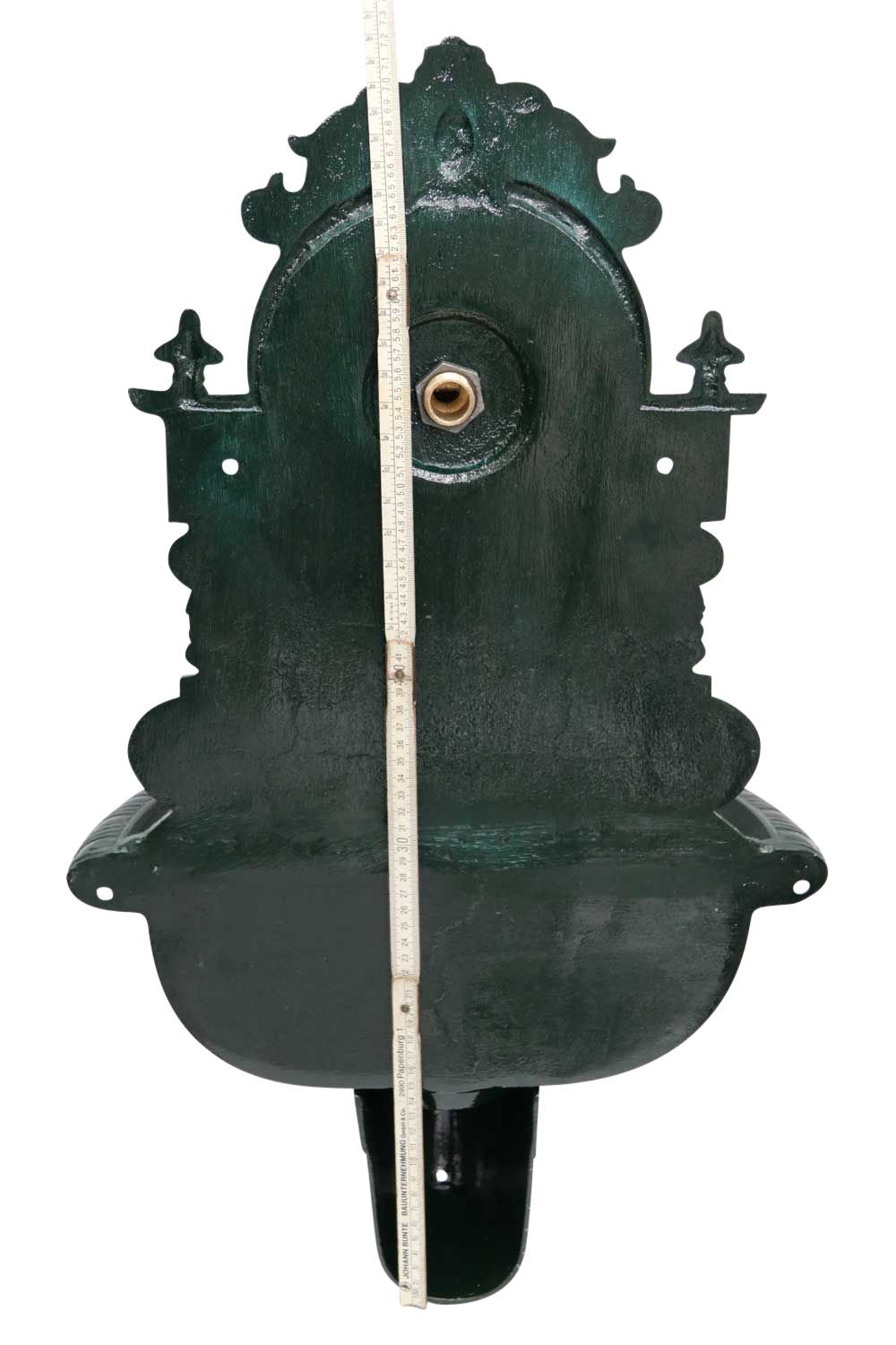 aubaho Fuente de Pared de la Fuente Aluminio 72cm Verde Estilo Antiguo