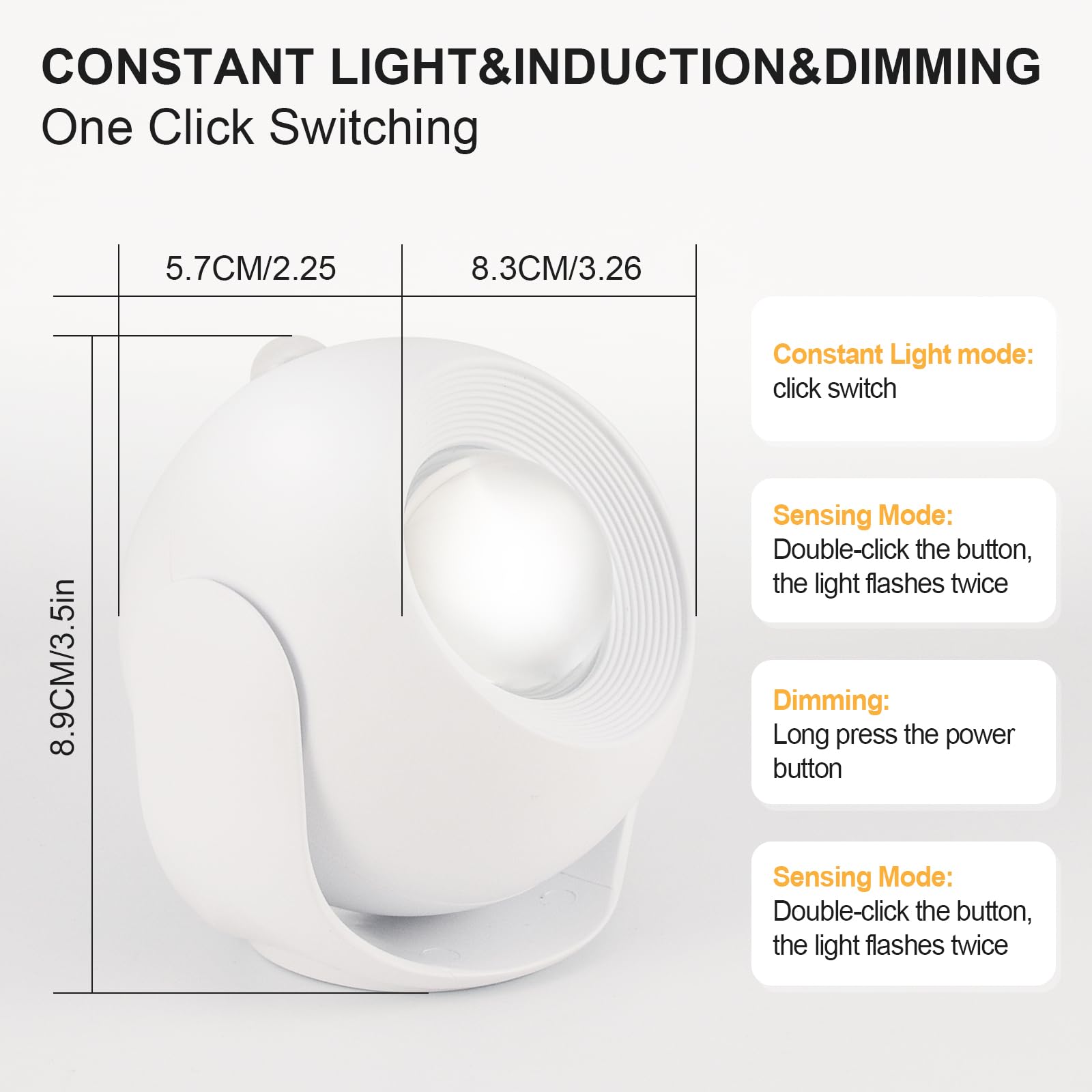 Motion Sensor Wall Light Rechargeable LED Spotlight Tunisia