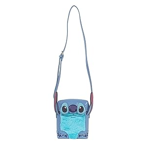 Danielle Nicole x Disney Lilo & Stitch Face Crossbody, Blue