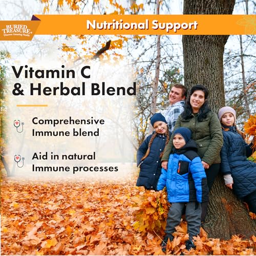 Buried Treasure Adult Daily Immune Wellness, 16oz with Dose Cup, Elderberry Echinacea VIT-C Zinc, Mushroom Blend, Natural Immune Booster - Image 6