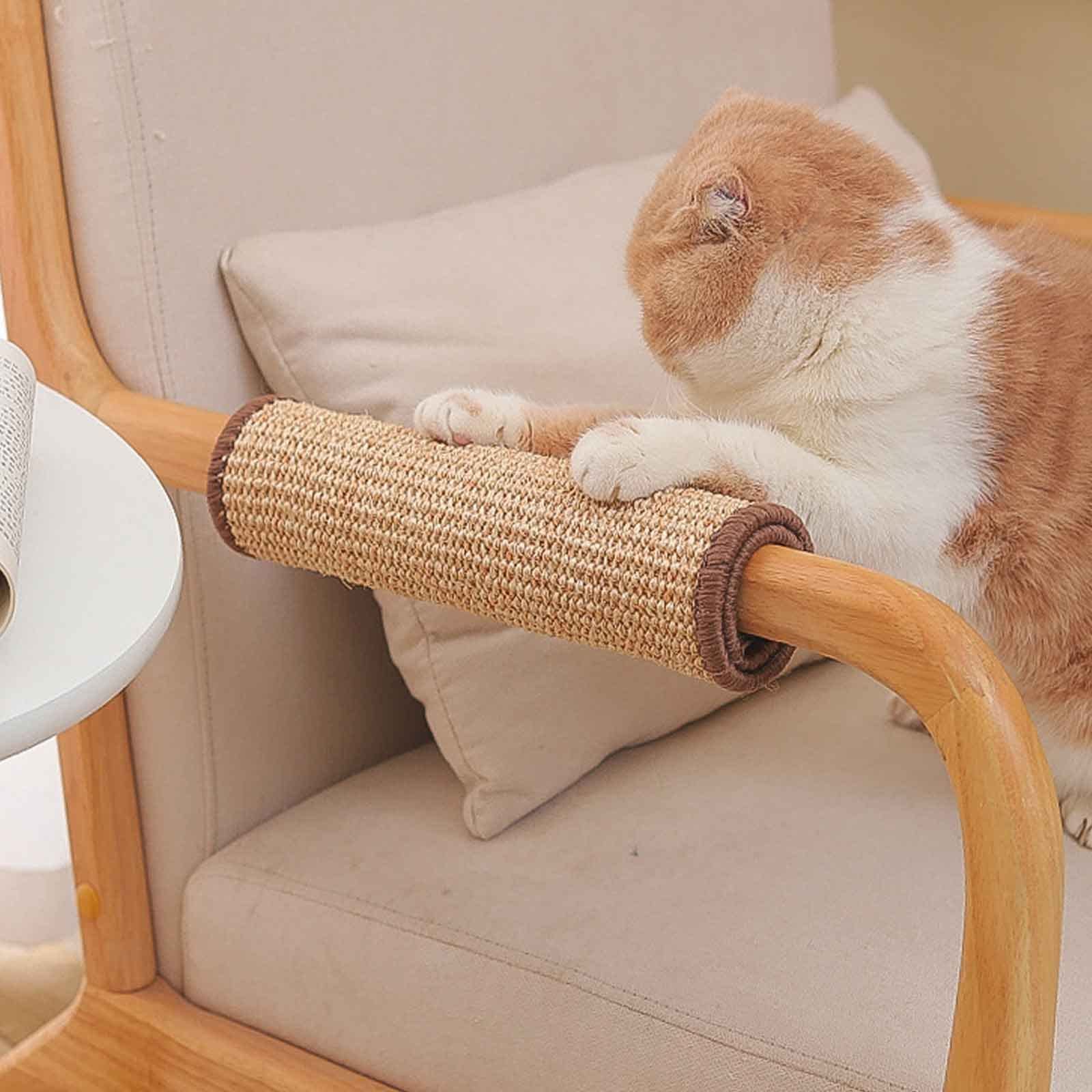 Lettino Tiragraffi Per Gatti In Sisal E Legno - Antiscivolo, Portatile, Per Riposo E Gioco - Foto 5