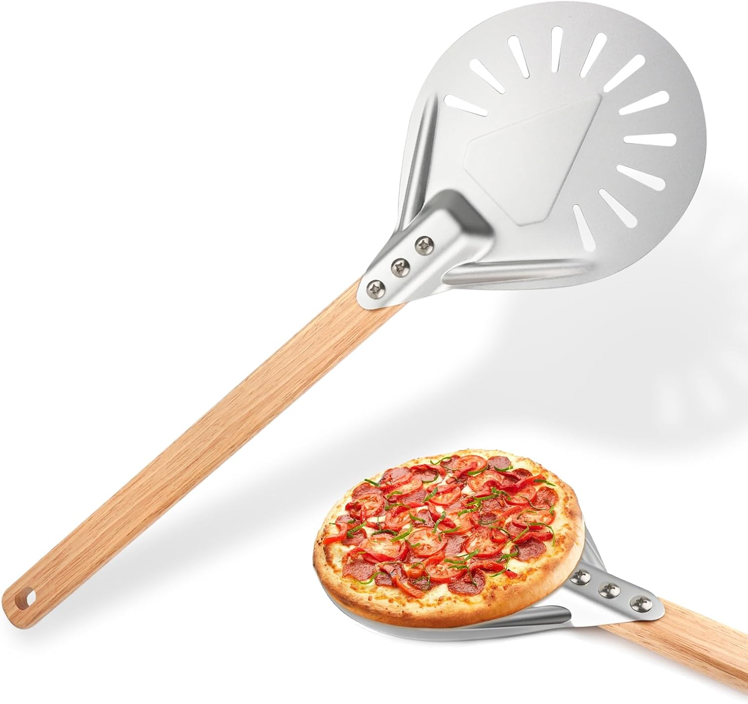 QOUBNIC Pizzawender 7 Zoll rund perforiert