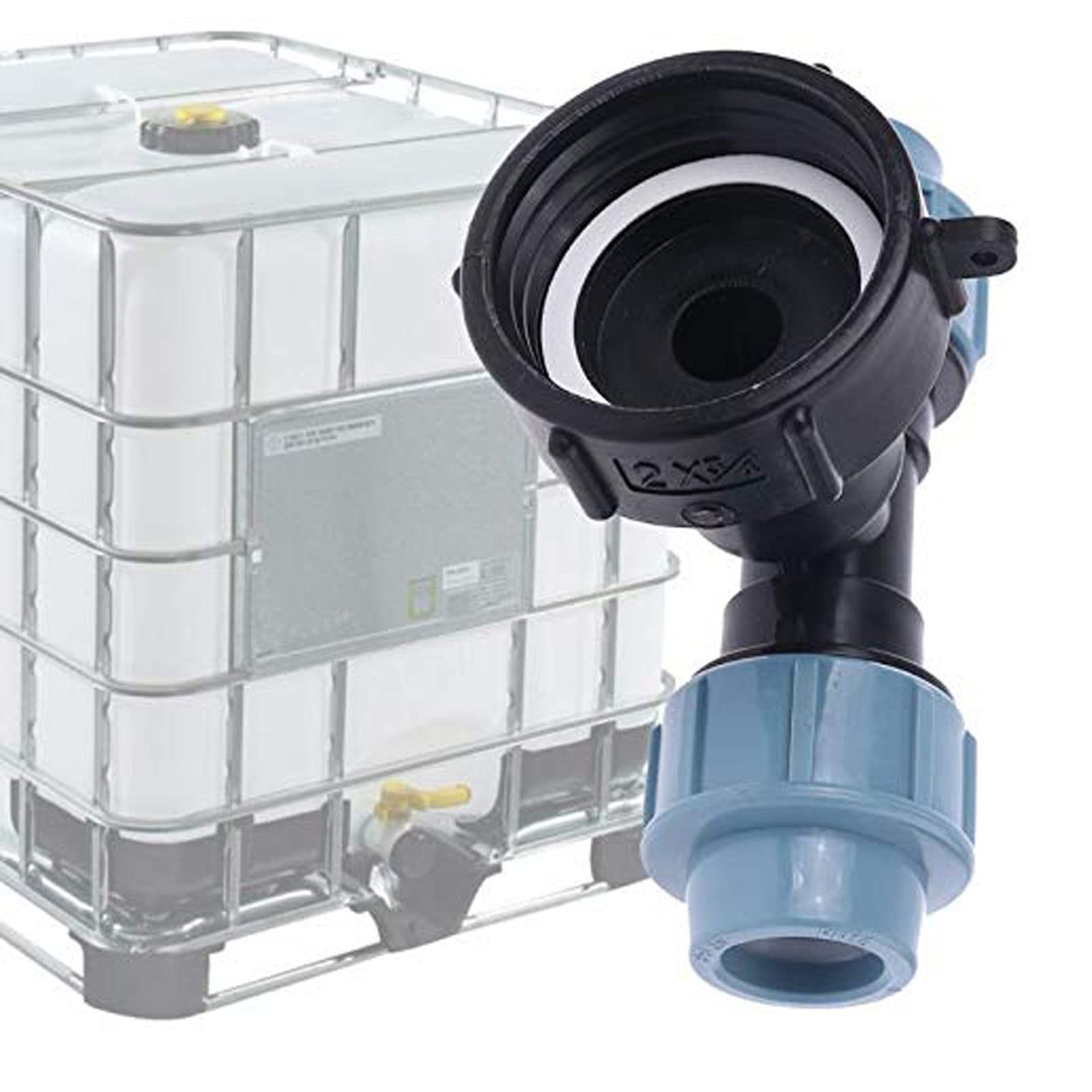 IBC CONVERTITORE MORTO adattatore serbatoio IBC serbatoio acqua connettore a urto tubo EUR 10,00