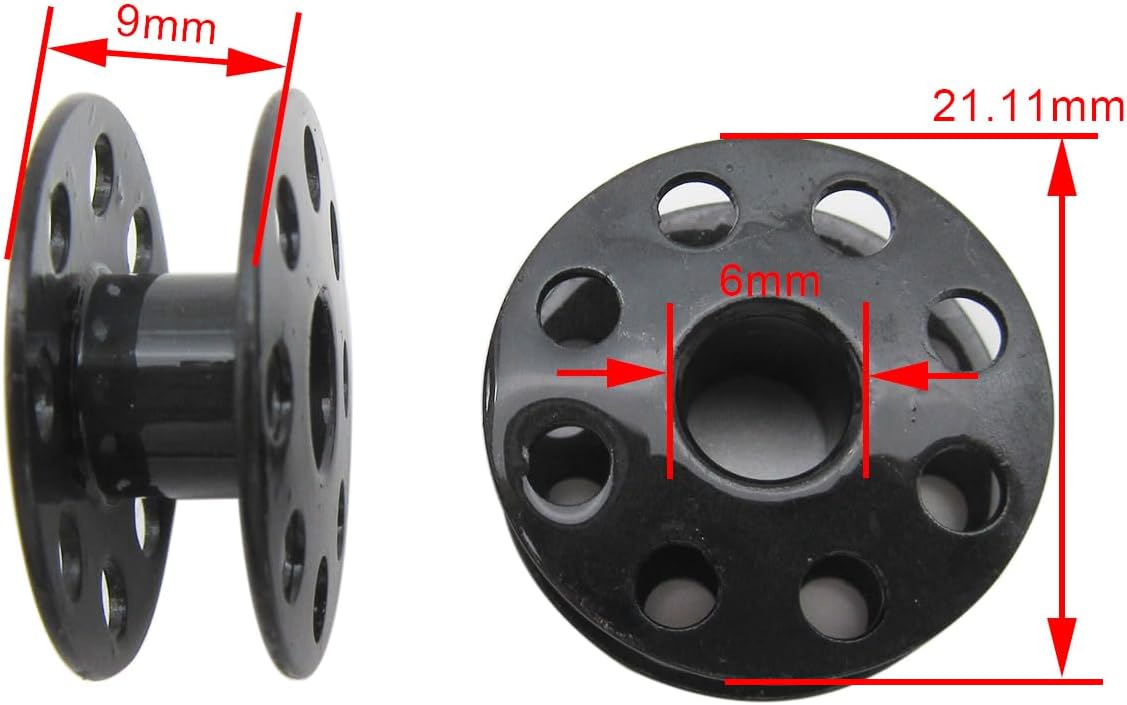 CKPSMS Brand - Rotary Hook & Bobbin CASE & 10 BOBBINS Compatible with/Replacement for Singer Brand 20U Brother Brand B651 B652 B861 CONSEW Brand 99 103 722#DB1-Z16+BC-DBZ(1)-NBL+B9117-012-000B 10PCS