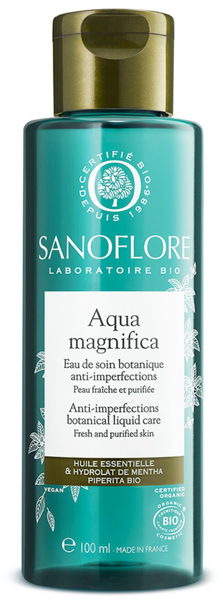 Sanoflore Aqua Magnifica Organic Anti-Imperfections Botanical Liquid Care 100ml
