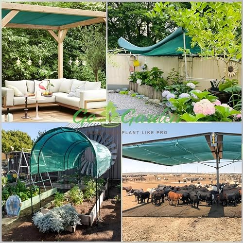 Image of Go Garden Green Shade Net 50% UV Protected (5 ft X 20 Ft)| Multi-Purpose Agro Net 100% Vergin | Garden, Greenhouse, Terrace & Balcony Use | Ideal for Farming & Gardening (1.5 M X 6 M)