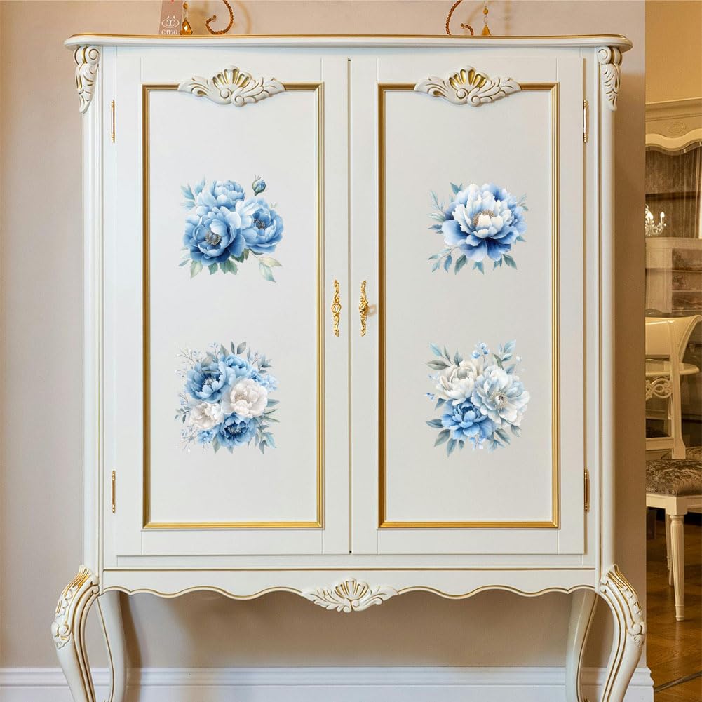 Set Di 3 Adesivi Trasferibili Peacoblue Serie Cherry, Decalcomanie Fruttate Impermeabili Per Mobili, Vetro, Legno E Decorazioni - 4