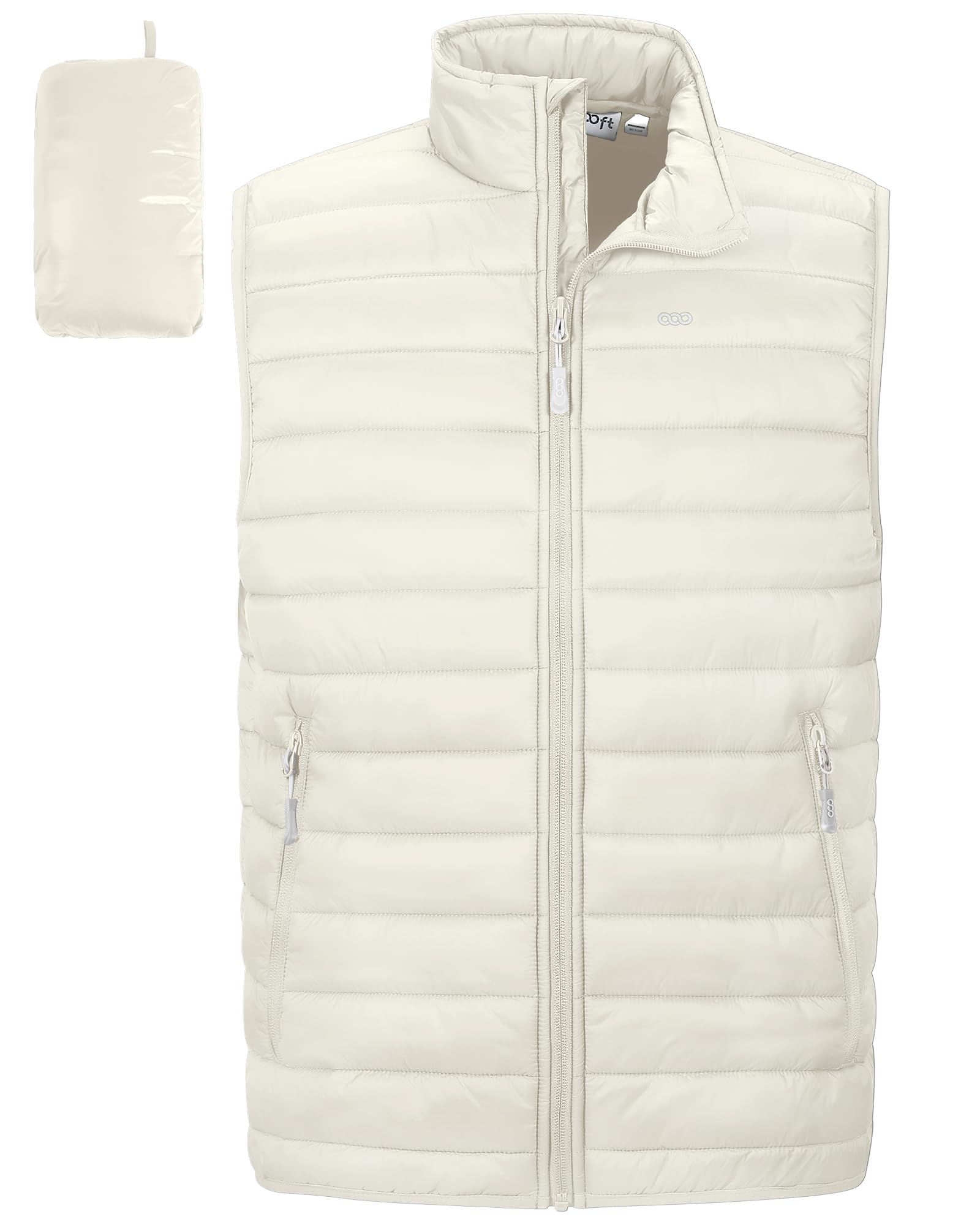 33,000ft Gilet léger pour homme, gilet matelassé matelassé matelassé et rembourré, vêtement d'extérieur, veste coupe-vent sans manches pour golf, course à pied, randonnée, équitation