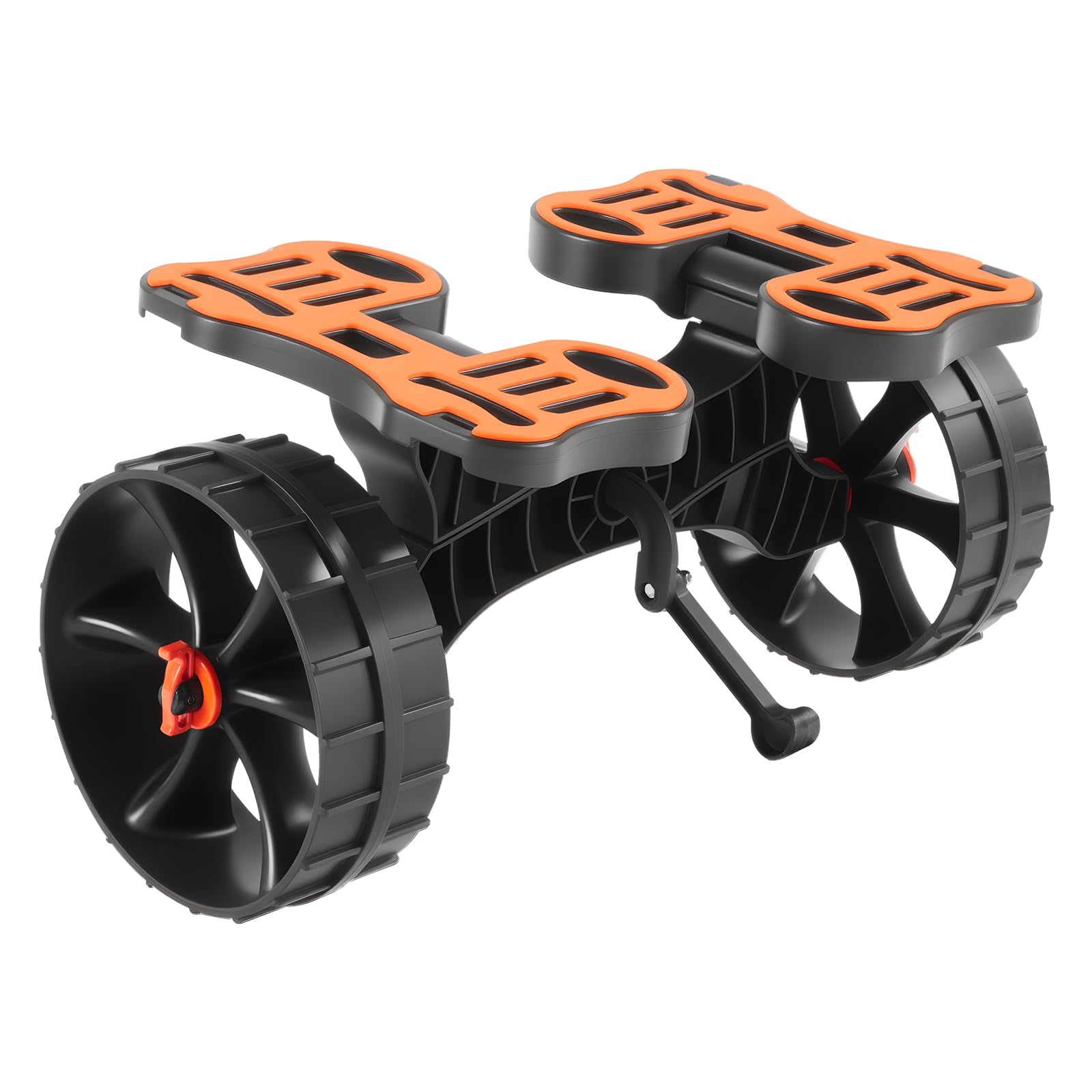VEVOR Wózek kajakowy, 136 kg, składany wózek kajakowy z pełnymi gumowymi oponami 25,4 cm i 1 pasem zapadkowym, do transportu kajaków, kajaków, desek wiosłowych, łodzi Jon, sprzętu do sportów wodnych