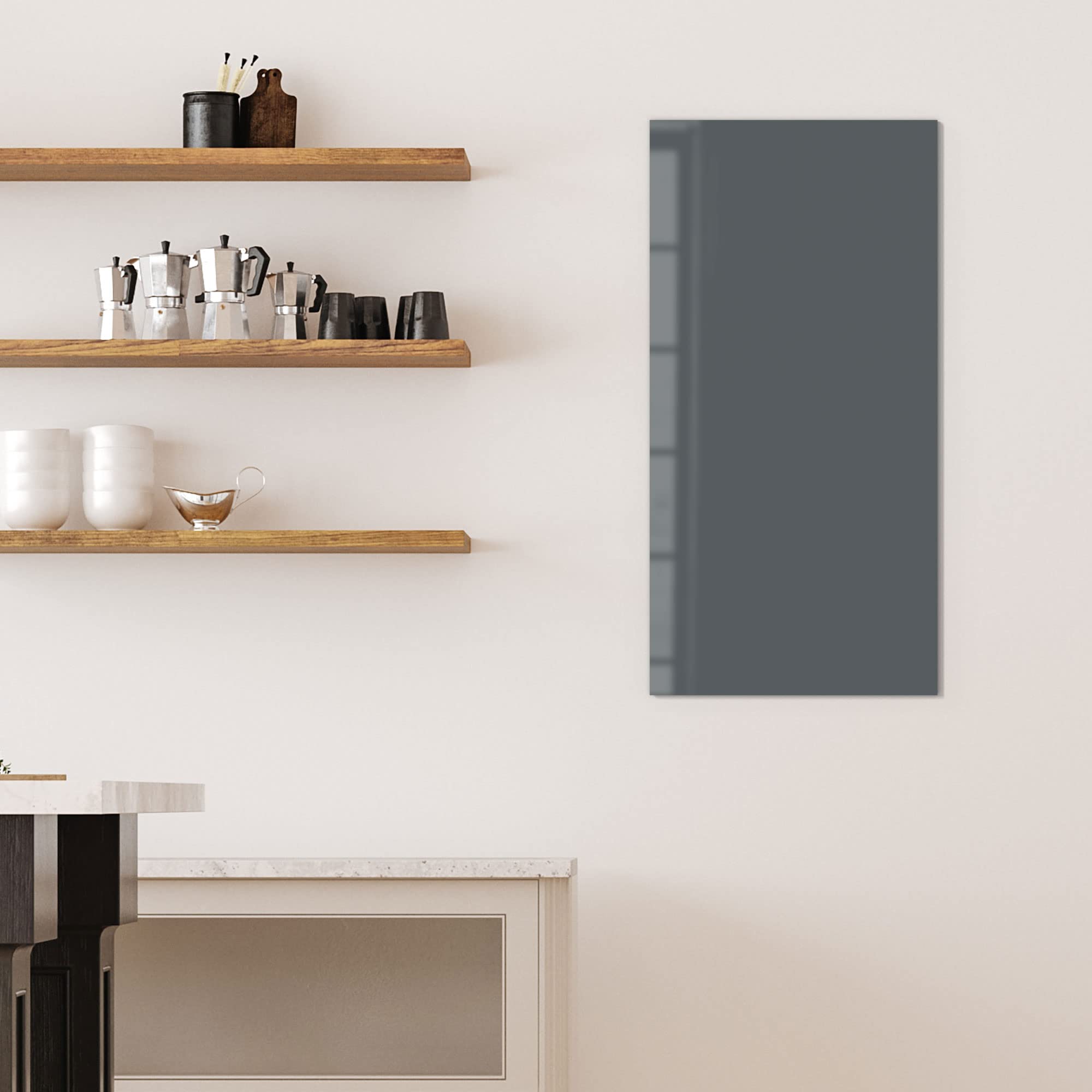 DEQORI Pizarra Magnética De Cristal, 50 X 100 Cm, Diseño Elegante