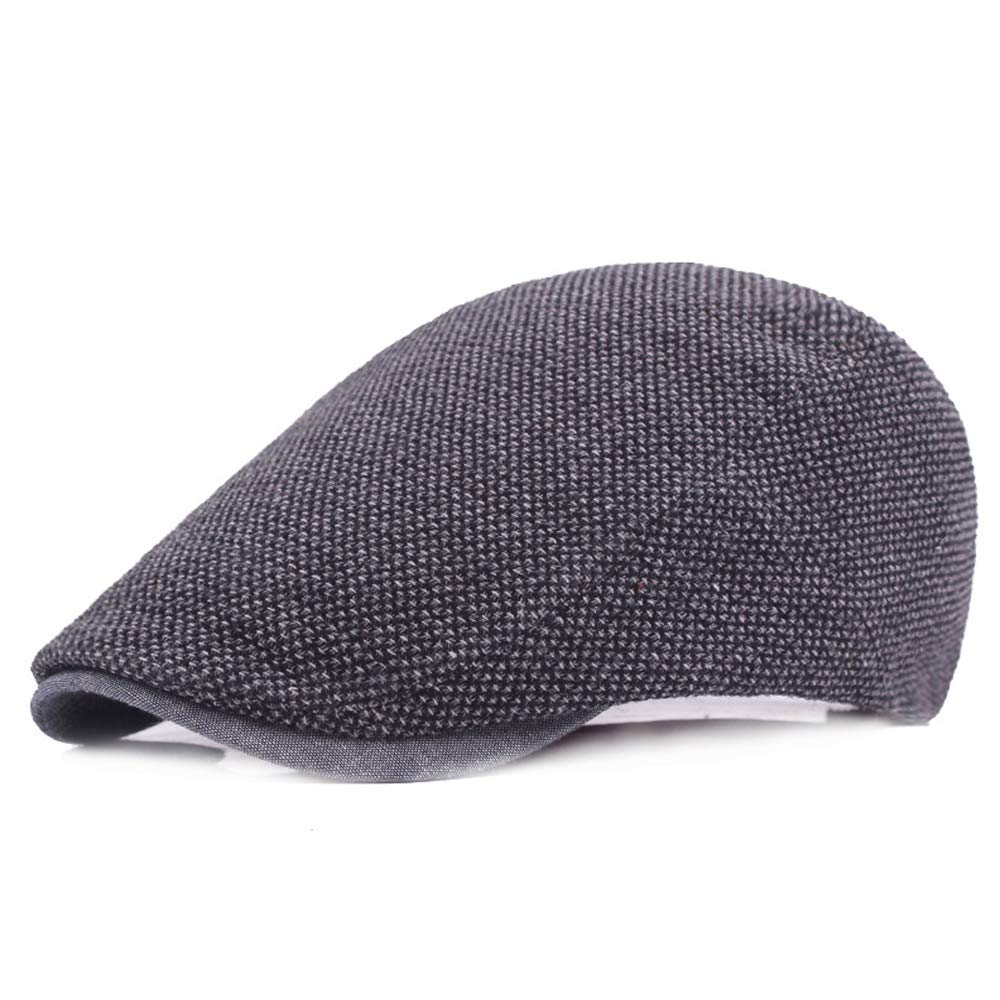 cailiya Boinas Hombre, Sombrero Beret para Hombre,Sombreros Gorras Boinas, Mens Flat Cap,Gorra Tipo Boina Primavera Otoño Invierno para Hombre,Ajustable, Tamaño 55-60cm