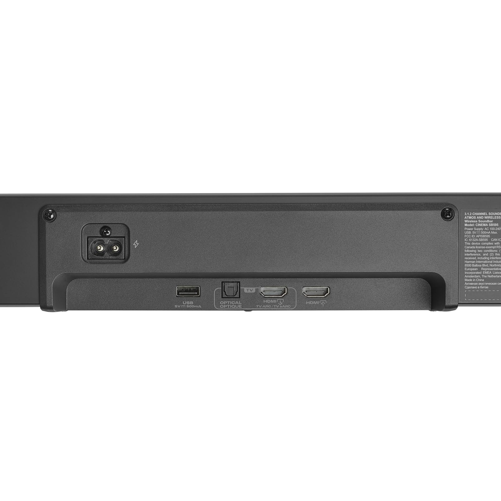 JBL Cinema SB595 3.1.2 Kanal Soundbar mit echtem Dolby Atmos, Schwarz | Kabellosem Subwoofer, 440W Leistung, HDMI eARC, Bluetooth Streaming, Center-Lautsprecher für Klare Dialoge, Heimkino-System