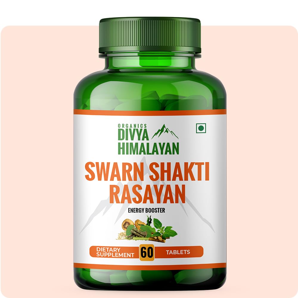 Divya Himalayan Swarn Shakti Rasayan Energy Tablet for Boost Immunity with Ashwagandha, Shilajit, TongkatAli, White Musli, Maca Root May Increase Strength & Stamina - 60 Tablets (B0CH3NJ7S2) Amazon Price History, Amazon Price Tracker
