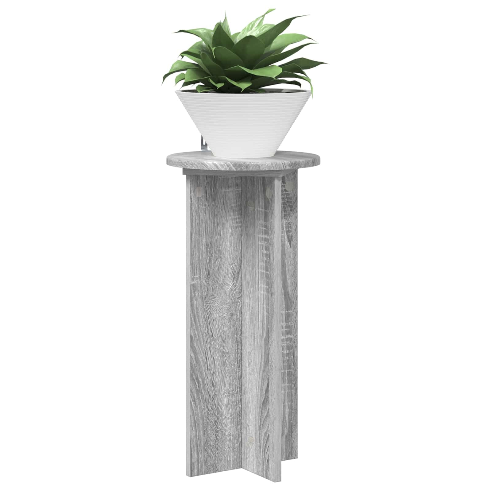 Set di 2 supporti per piante, grigio Sonoma, 60 cm