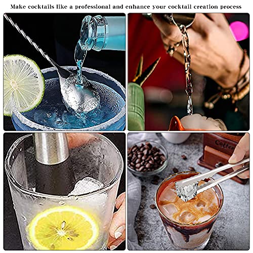 Cocktailset, geschenk/mixer, cocktailset/double cocktail/maatbeker/cocktail stampper, roestvrij staal, 5 stuks - Afbeelding 7