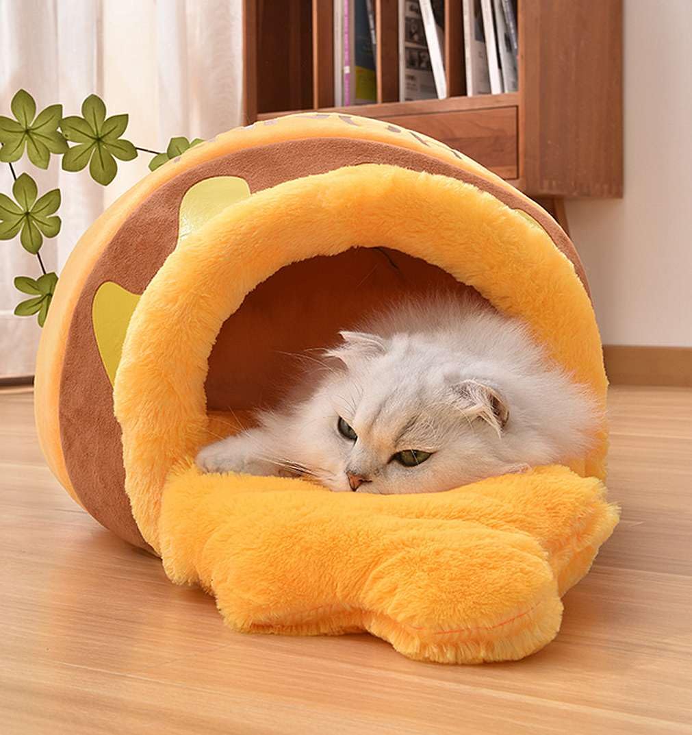 Amazon.co.jp: 秋冬、ペット蜂蜜瓶猫ベッド、くまのプーさん