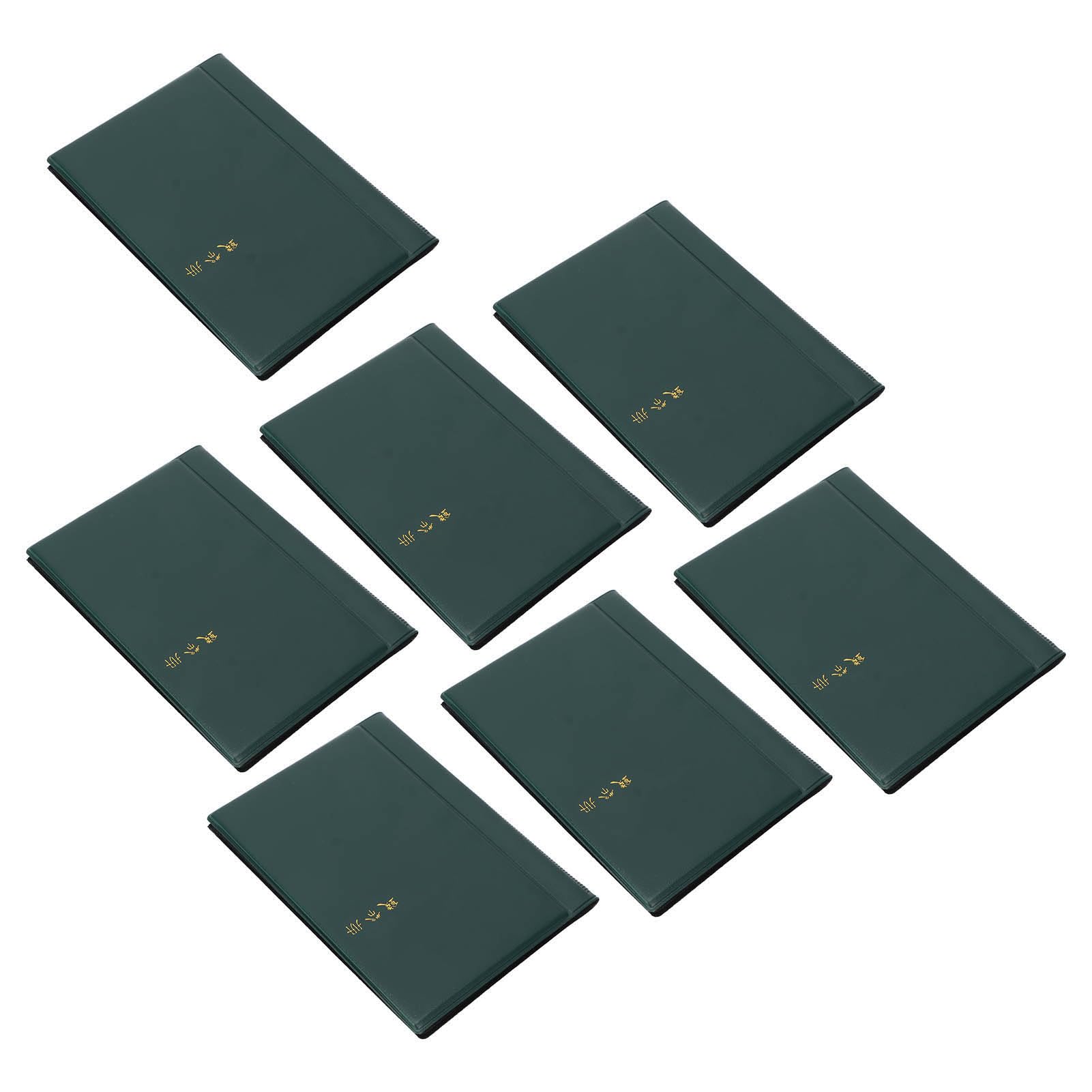 Libro per la collezione di monete da 7 pezzi con pagine trasparenti, album portamonete impermeabile e antipolvere, 120 tasche – accessori per la raccolta di valute, monete,