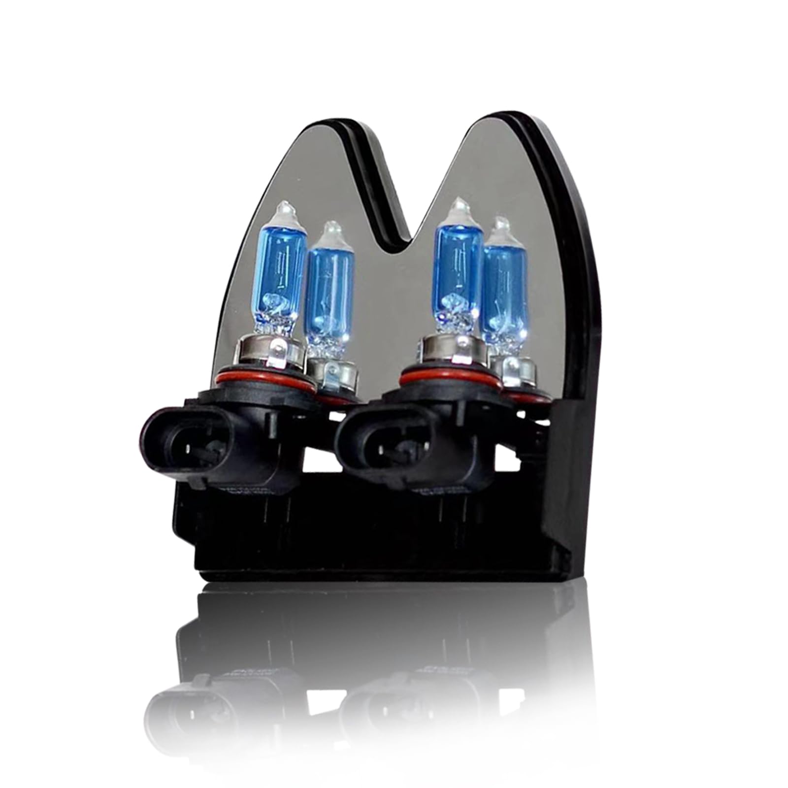 Hawyet 2 PCS 12V 100W Car Halogen Fog Lamp with M Box, Super White Waterproof Automotive Bulb for Low Beam Driving, Universal High Beam Lamp with Plastic Basement (White Light #HB4/9006)