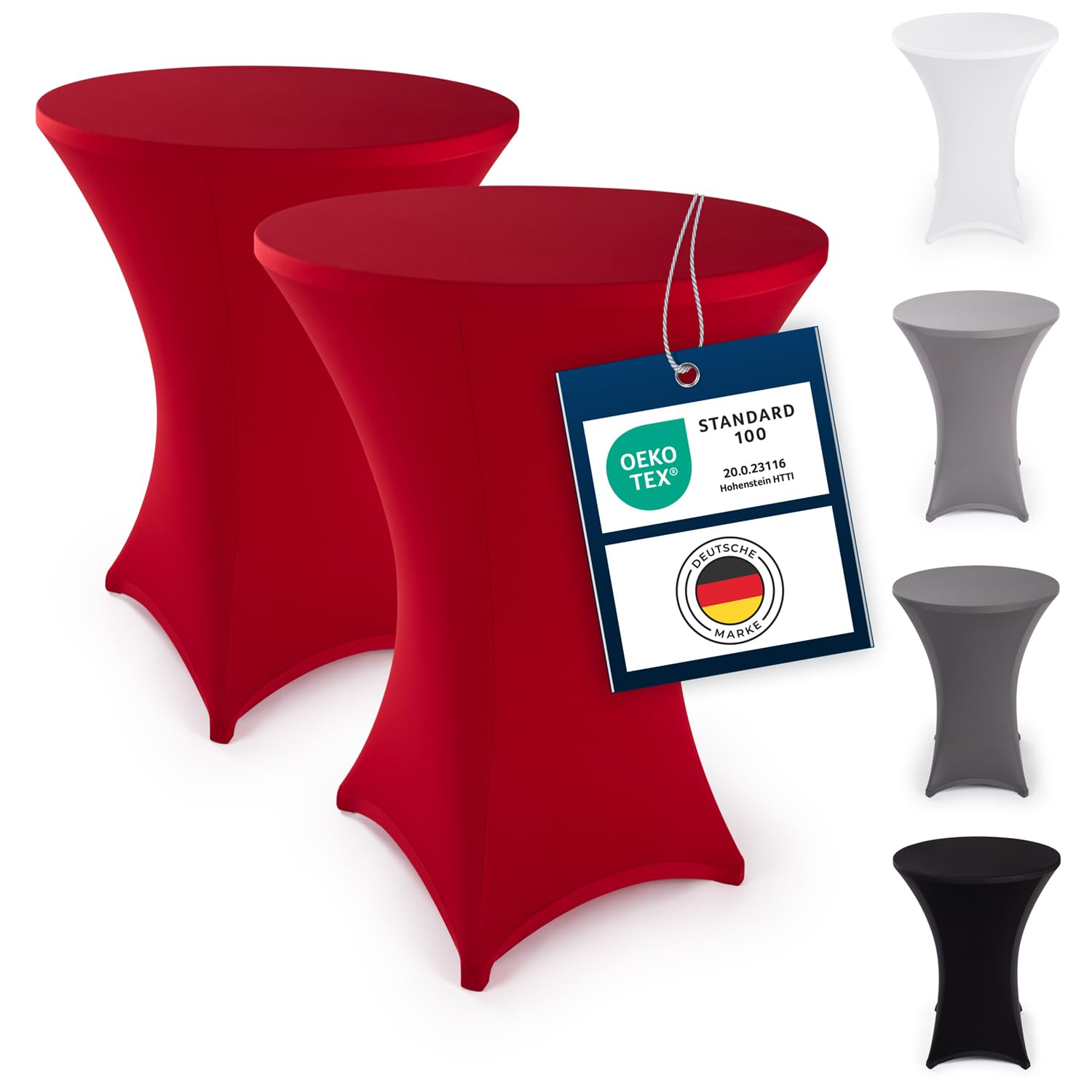 Blumtal Stretchbezug Stehtisch Hussen - Elegante Stehtischhusse für Bistrotisch