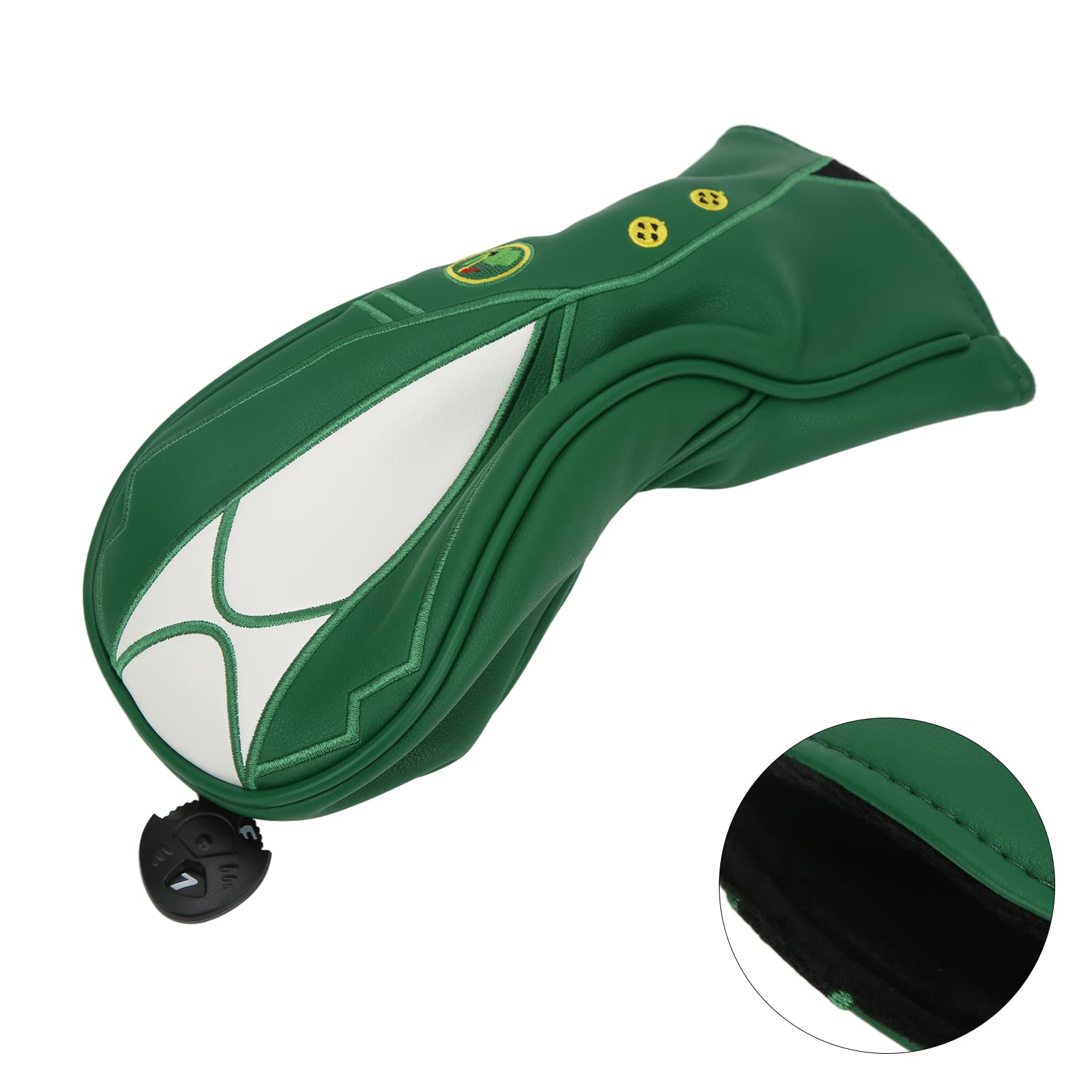 RiToEasysports Golf-Schlägerkopfhüllen, Wasserdichtes PU-Leder, Weiches, Dickes Futter, Driver-Hybrid-Schlägerkopfhülle für Männer und Frauen, Golfliebhaber