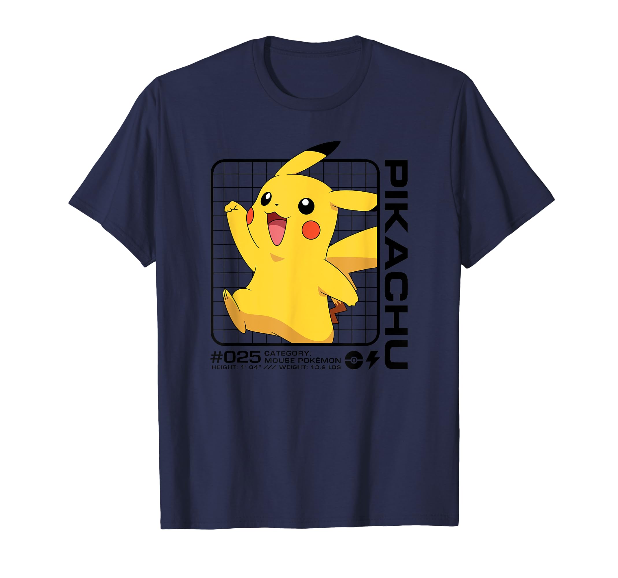 Pok mon - Pikachu Stats T-Shirt
