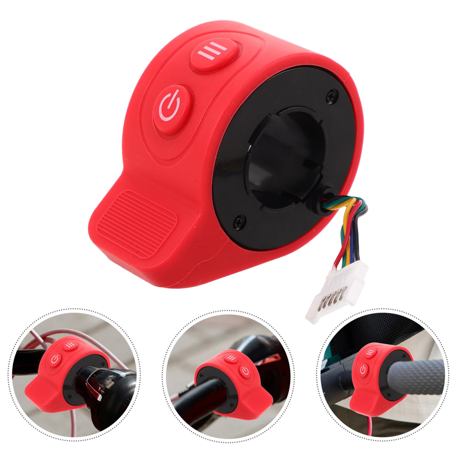 HEMOTON Acceleratore Design Ergonomico a Pollice per Scooter Elettrico per Controllo Preciso della Velocità in Plastica e Lega e Funzionalità Migliorata