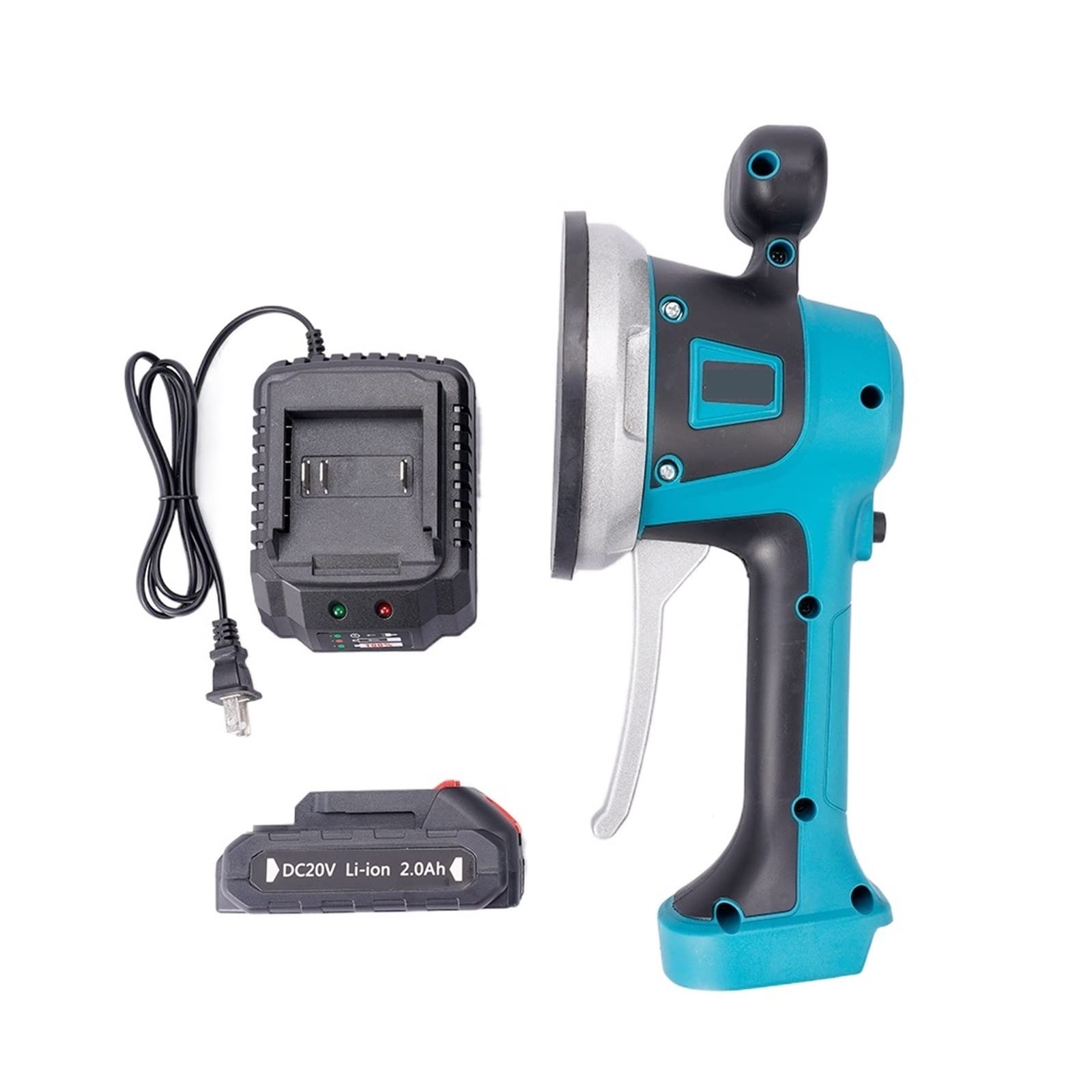 CUDTAPI 20V Wireless Tiler Vibrator Tiling Machine 6 Speed Automatic Tiles Leveling Adjustment Absorb Power Tool For Battery(1Battery 2.0A)