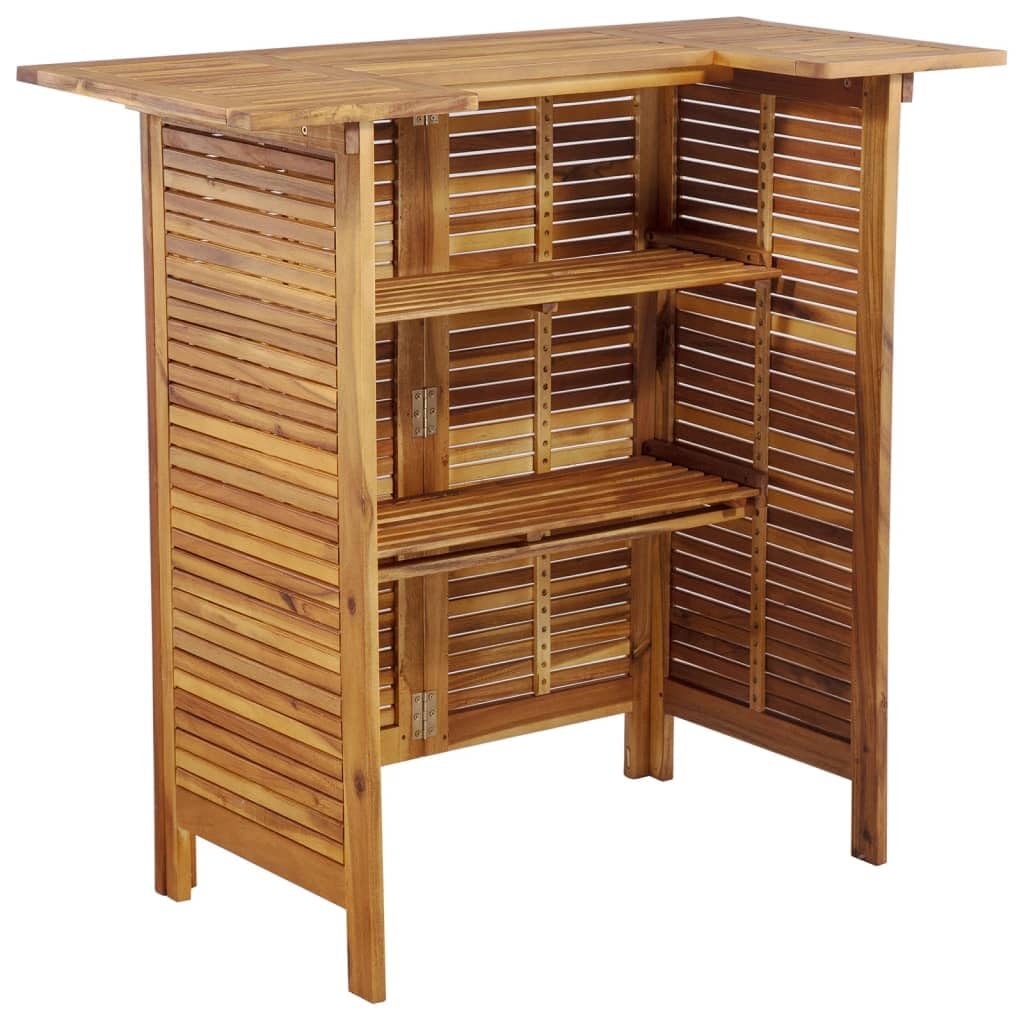 Ensemble de bar de jardin 5 pcs Bois d'acacia massif