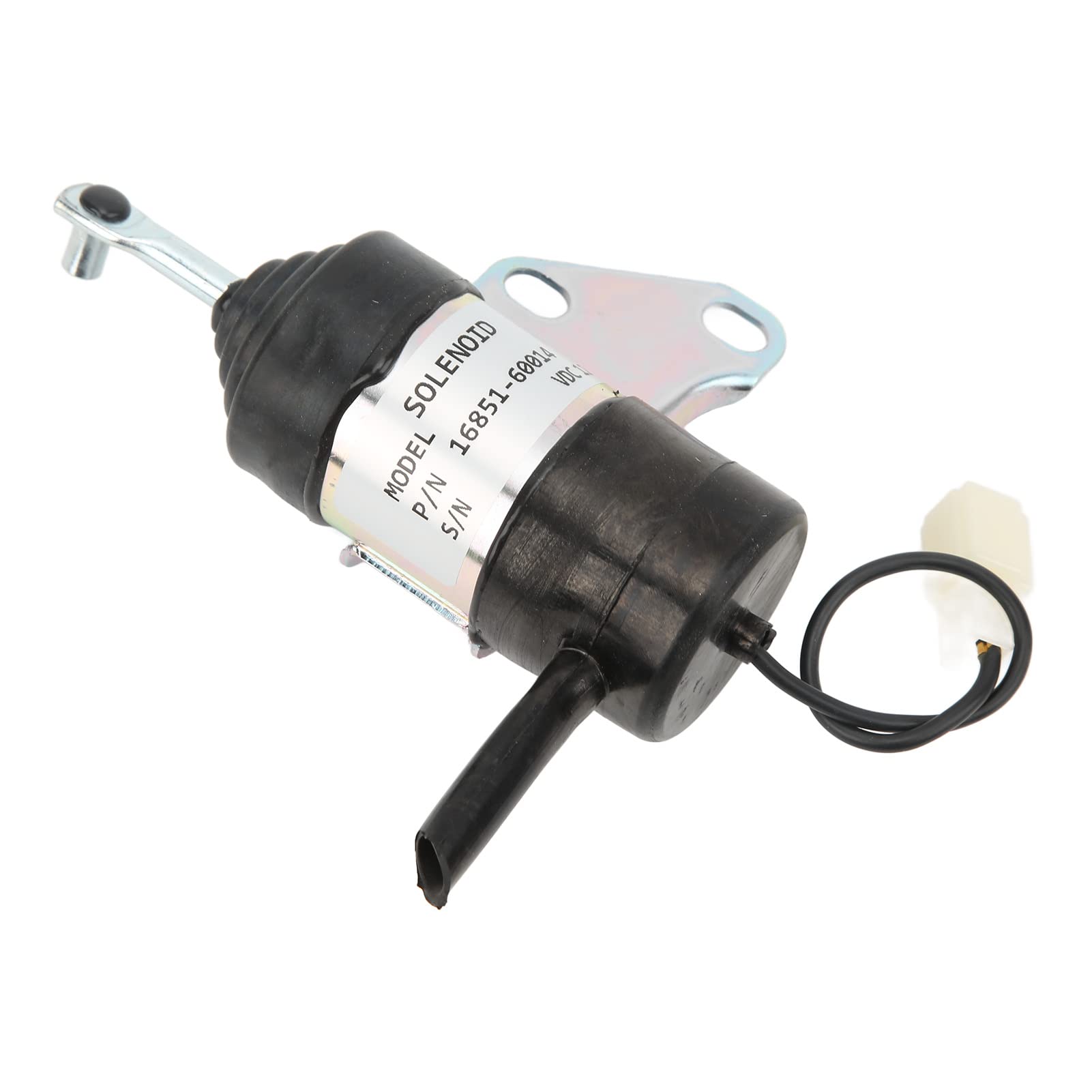 Akozon Solenoide di Spegnimento Carburante, Taglio di Arresto 12VDC in Lega di Alluminio di Alta qualità per Kubota RTV900T RTV900R B7410D BX1500D