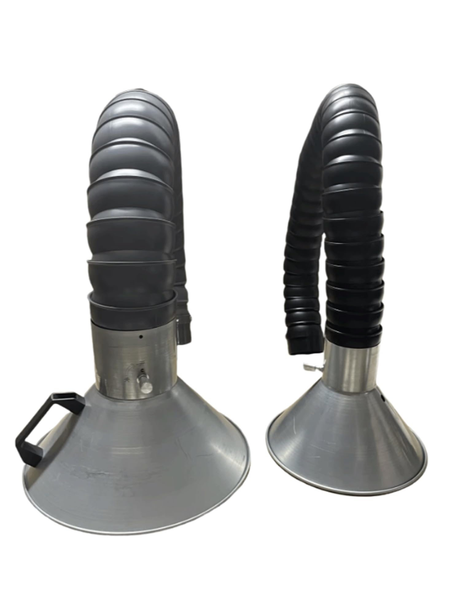 Brazo extractor de humos con boquilla de 7,5 cm de diámetro exterior, manguera de succión ajustable de 100 cm (3,3 pies) for grabado industrial y soldadura. Cubierta galvanizada.(200cm/78in)