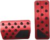 BYOBYO Accelerator Pedal Covers Aluminum Alloy Pedal Covers Brake Pedal Covers for Dodge 2011-2022 Durango,for Journey 2011-2020,for Jeep 2011-2022red