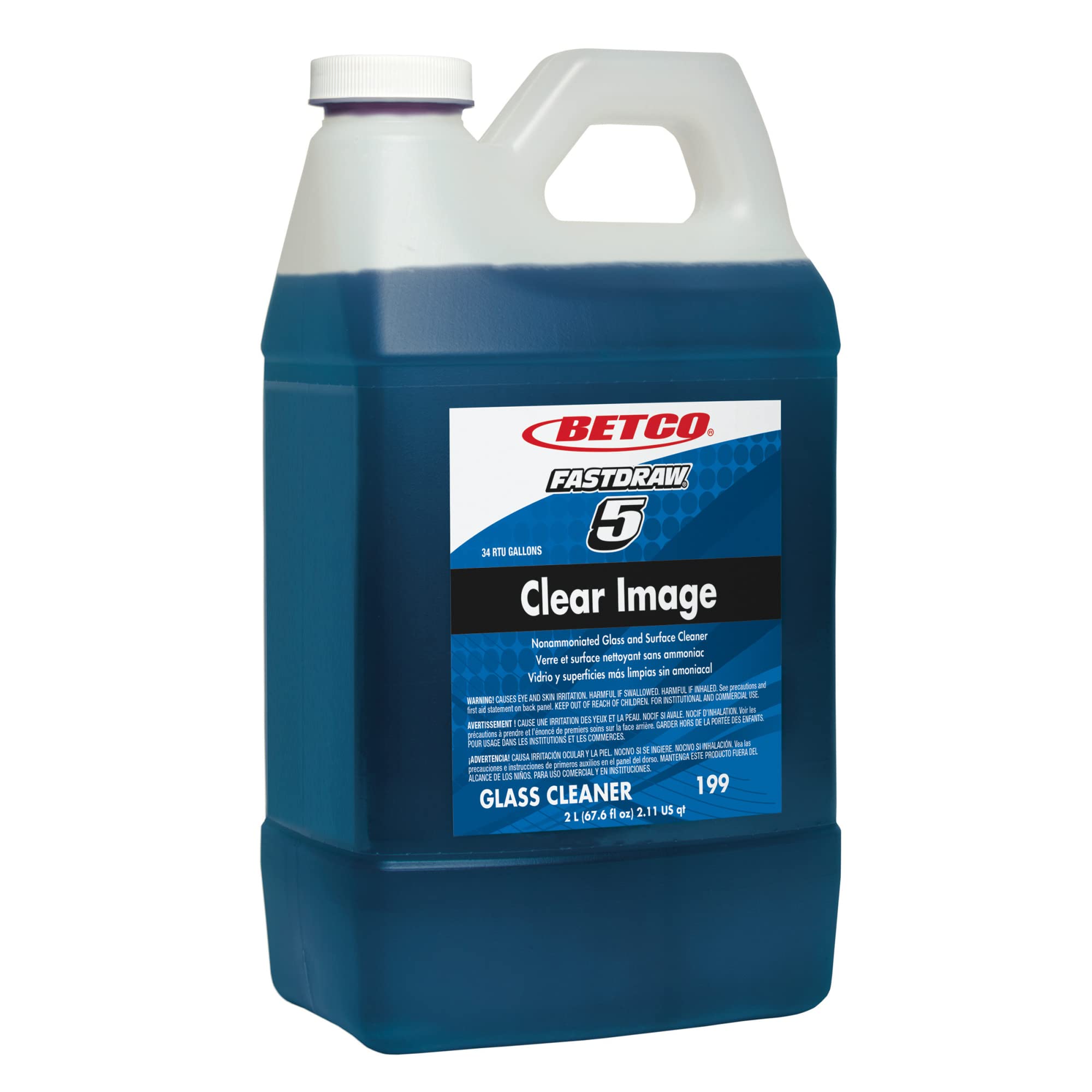 Clear Image Fastdraw Concentrate by Betco – 1 Count (Pack of 1), Blue, Model 1994700