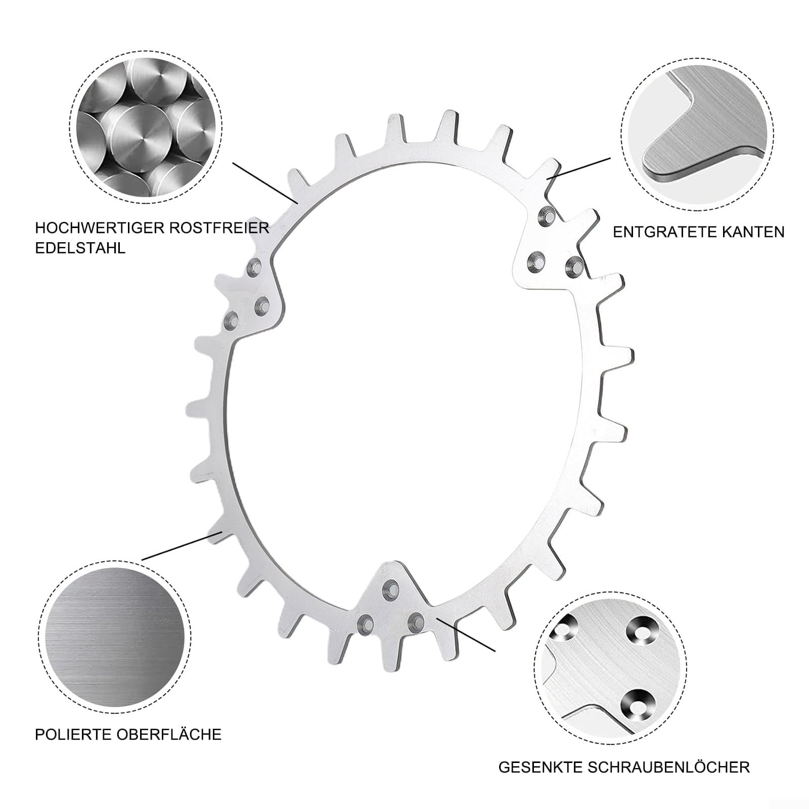 Picos robóticos de acero inoxidable para cortacésped, rueda de tracción para cortacésped, polea robot cortacésped compatible con 420/320/430X/435X/440/450X
