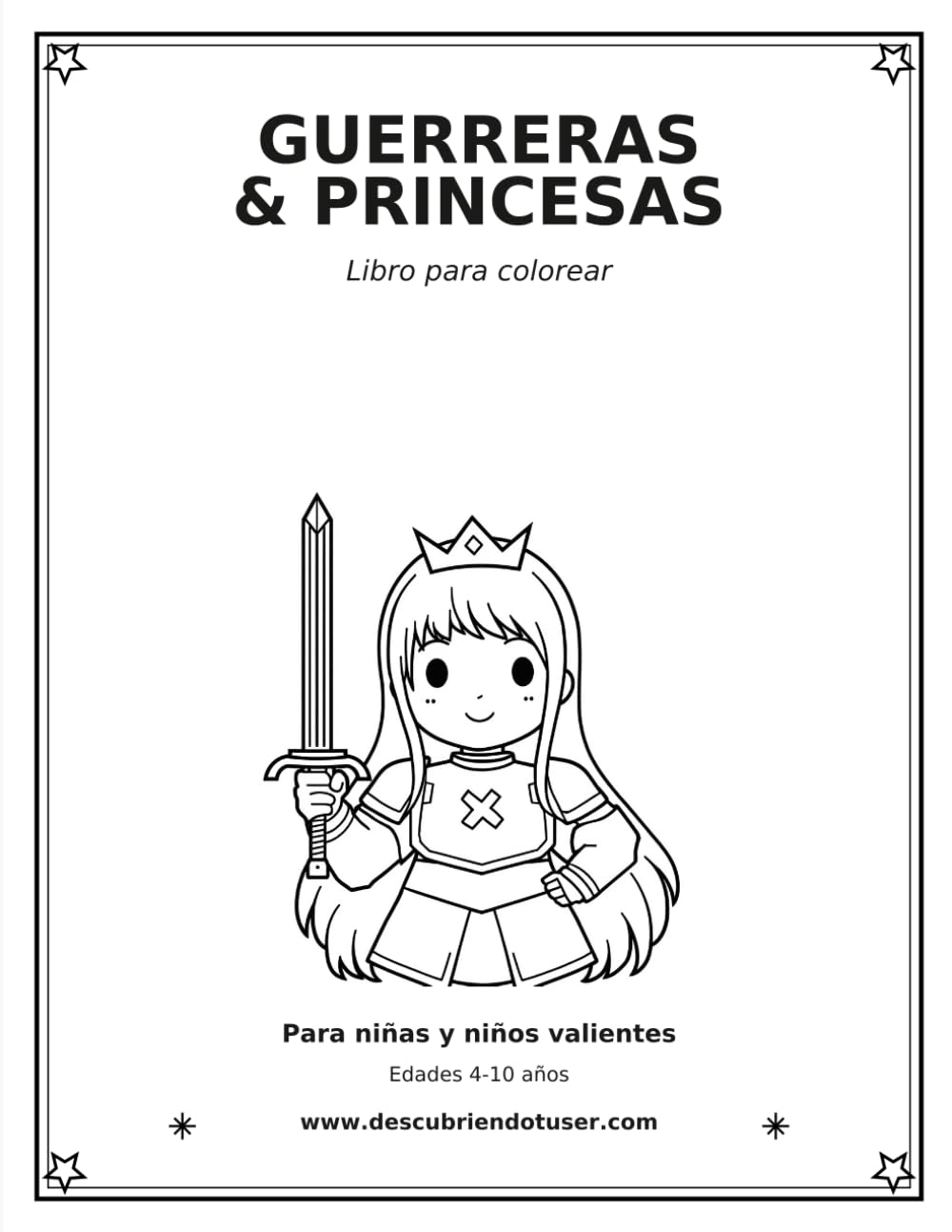 Guerreras HUNTER K-POP y Princesas: Libro para Colorear con Mandalas y Caligrafía: Más de 25 páginas de dibujos para niñas y niños de 4 a 10 años | ... y números | Regalo perfecto para cumpleaños