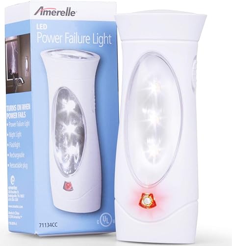 Miniatura 1 de Luz led para fallo de energía Amerelle, de Amertac, extraplana, 71134CC