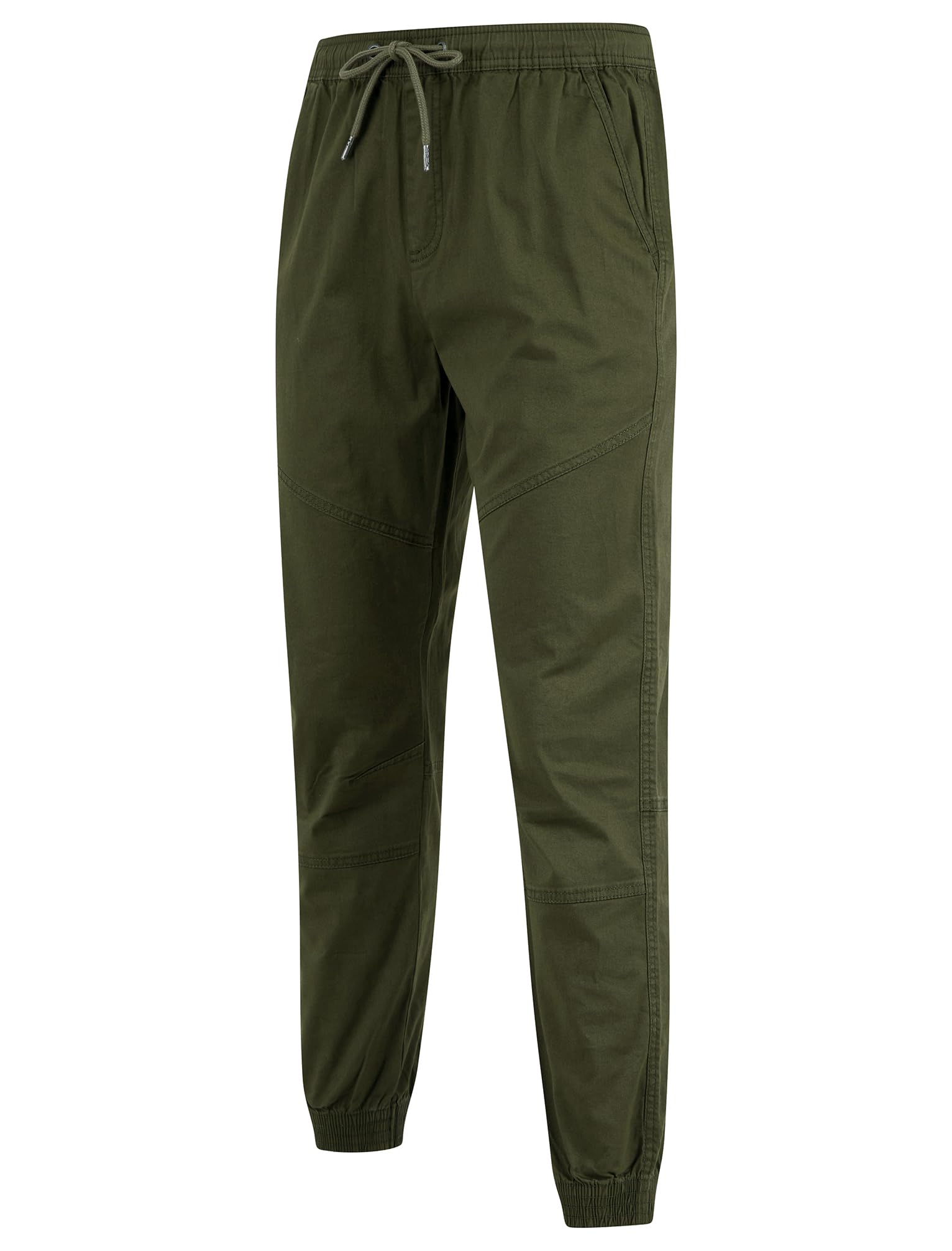 Tokyo Laundry Men's Portmany Elastic Waist Tapered Fit Stretch Cotton Chinos