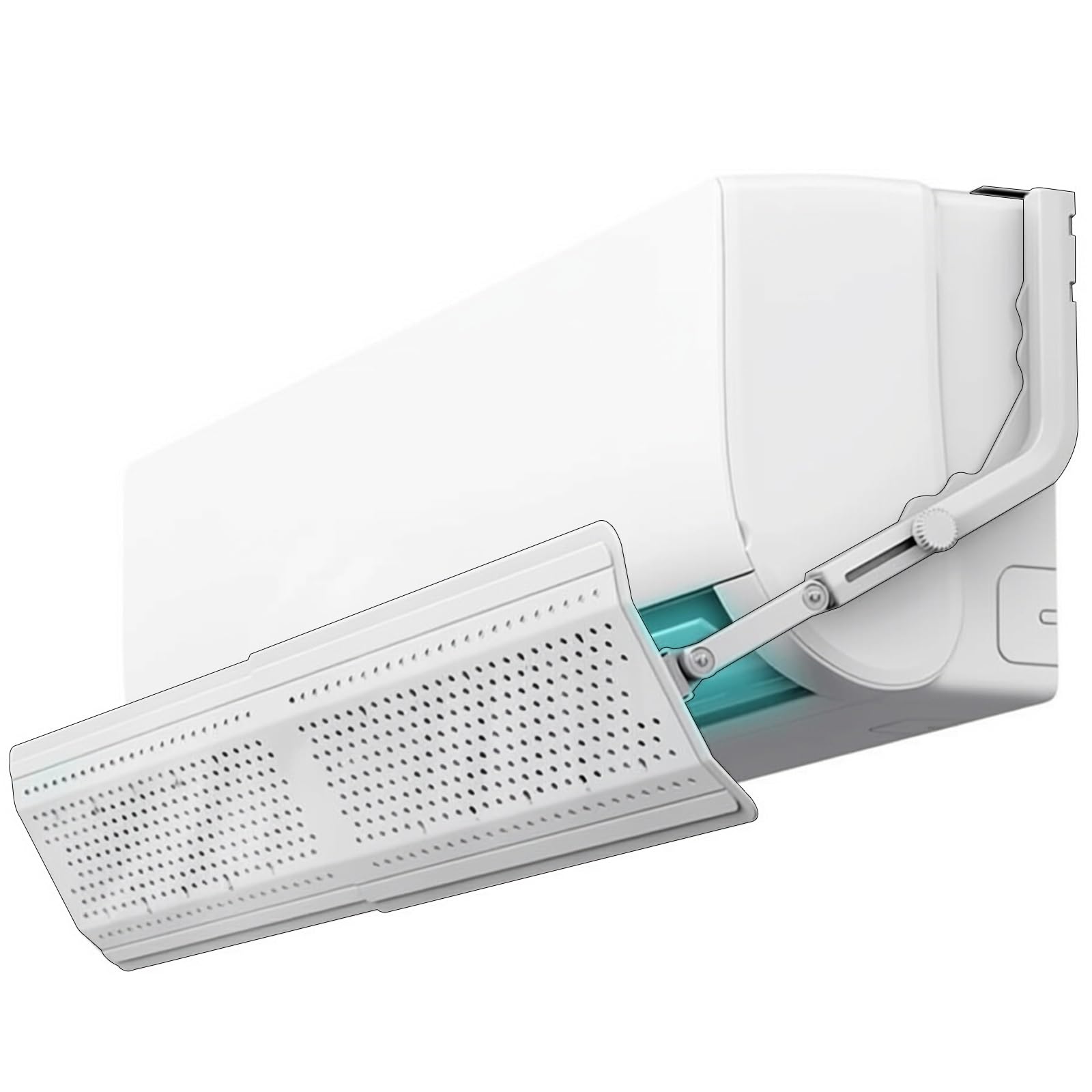 WUXTOKV Air Conditioner Deflector, AC Vent Deflector with 3000+ Micro Holes, 22-41 In Extendable, 270° Adjustable Air, Plastic