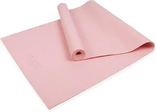 Pink Yoga Mat - Non-Slip, Lightweight & Durable with Carry Strap