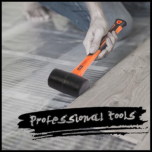 Miniatura 7 de HORUSDY Martillo de goma del mazo de 16 onzas, mango de goma de la maza de la fibra de vidrio