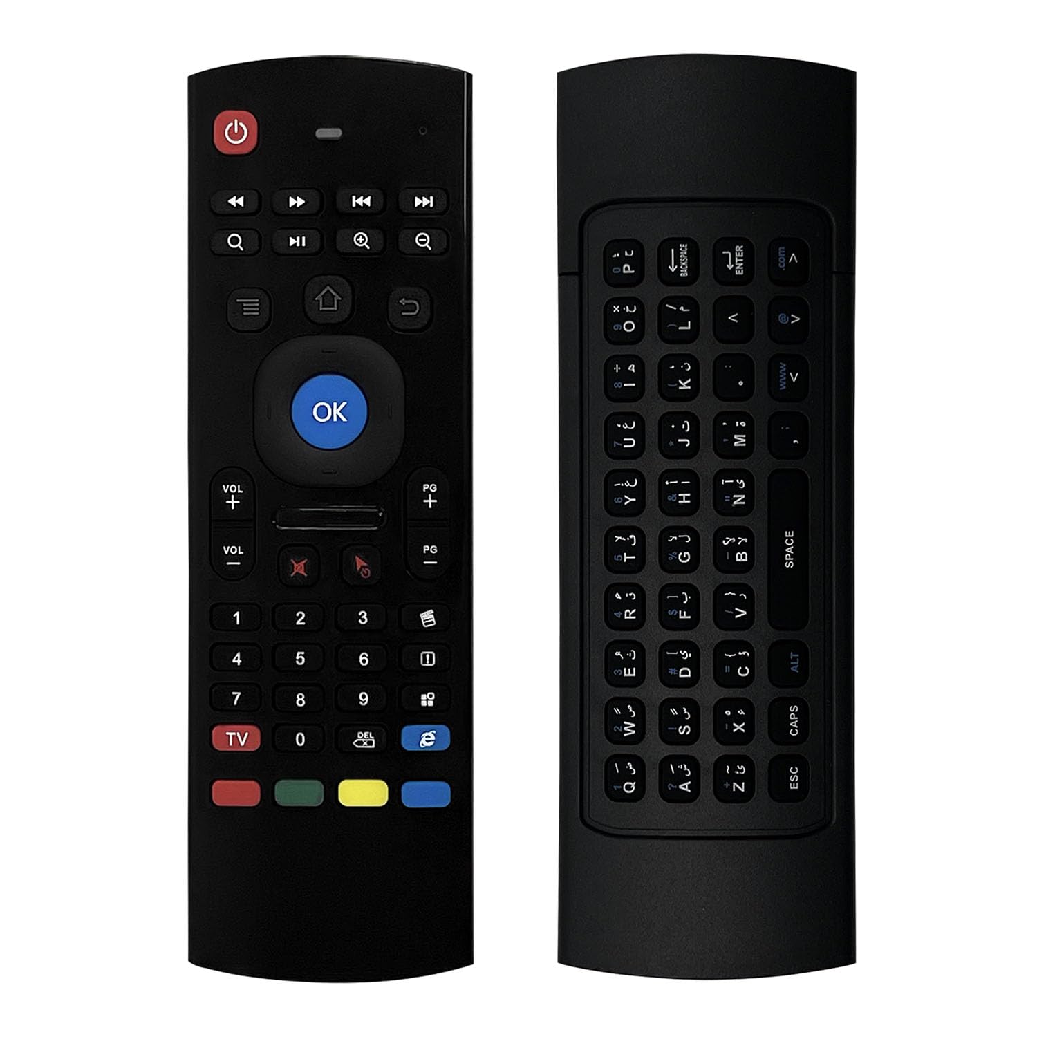 Arabic MX3 Air Fly Mouse Wireless Google Assistant Keyboard 2.4G Wireless Remote Control MXIII Fly Air Mouse For Android TV Box PC