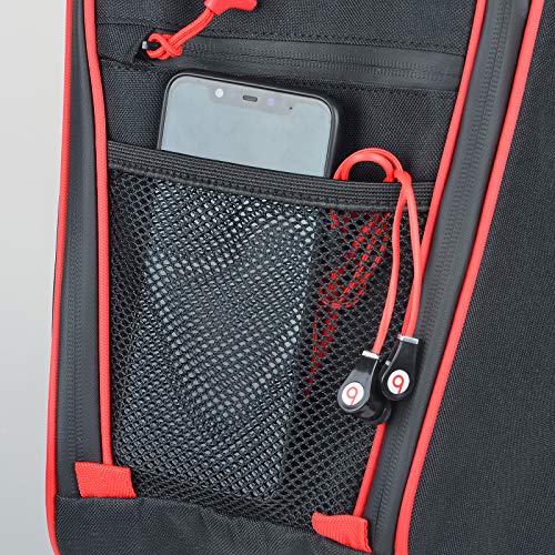 Bolso de almacenamiento Goldfire para UTV RZR PRO XP, bolso central para asiento de cabina, organizador de herramientas y equipo, fabricado en tela resistente al agua 1680D, para Polaris RZR PRO XP / 4 (2020-2025), con ribete rojo miniatura 4